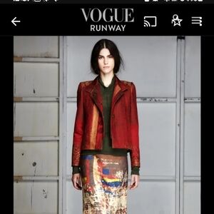 Gary Graham Vintage Silk Abstract  sz S Legging from Fall Vogue,Collection 2012
